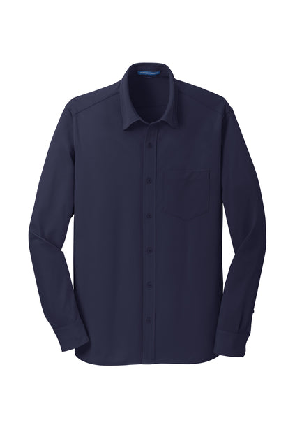 OMMO MERCH Premium Knit Dress Shirt