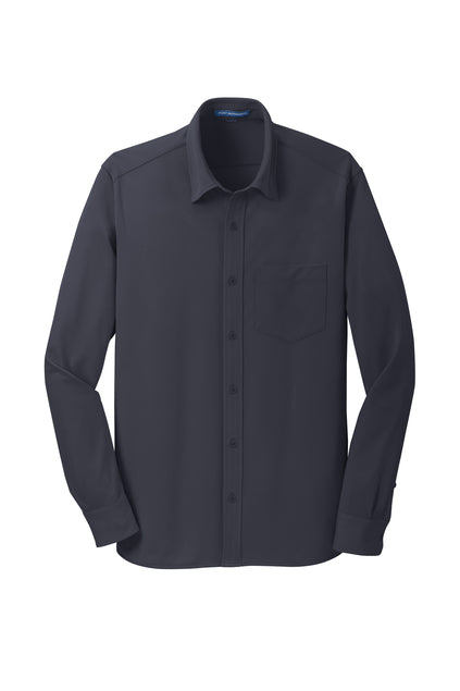 OMMO MERCH Premium Knit Dress Shirt