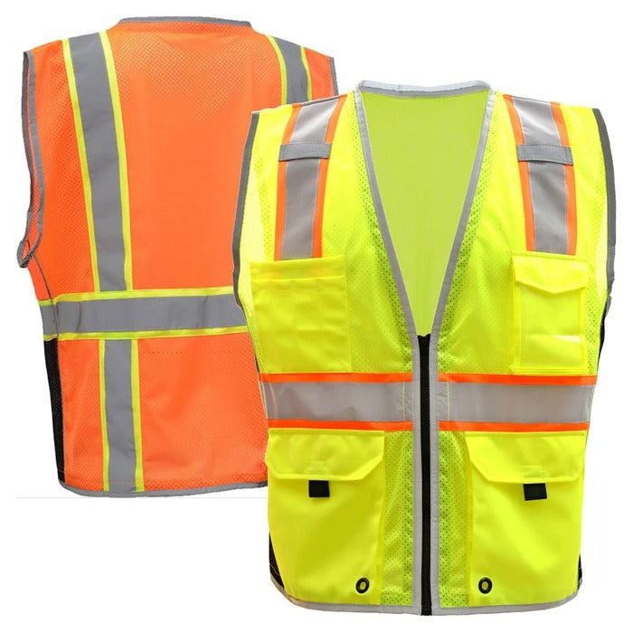 OMMO MERCH Safety Vest Zipper Mesh