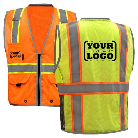 OMMO MERCH Safety Vest Zipper Mesh
