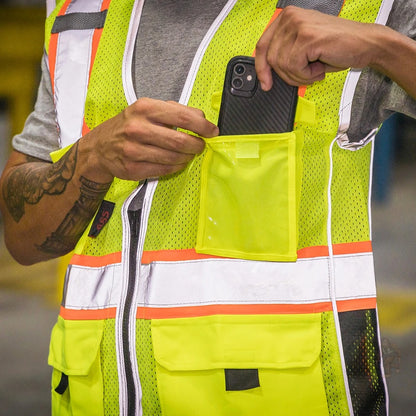 OMMO MERCH Safety Vest Zipper Mesh