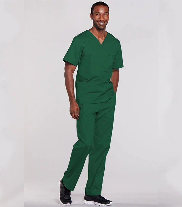 OMMO MERCH Unisex Half Sleeve Scrub Set 6 Pockets