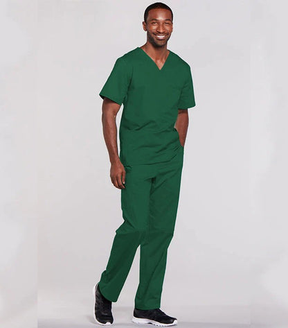 OMMO MERCH Unisex Half Sleeve Scrub Set 6 Pockets