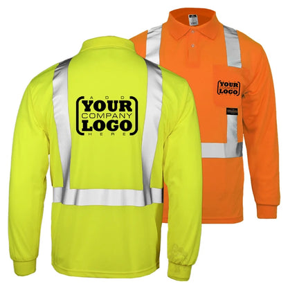 OMMO MERCH Long Sleeve Reflective POLO